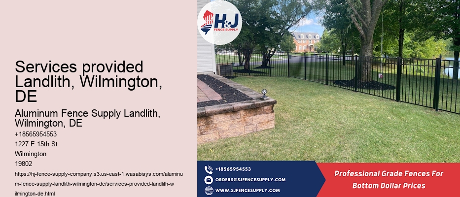 Services provided Landlith, Wilmington, DE