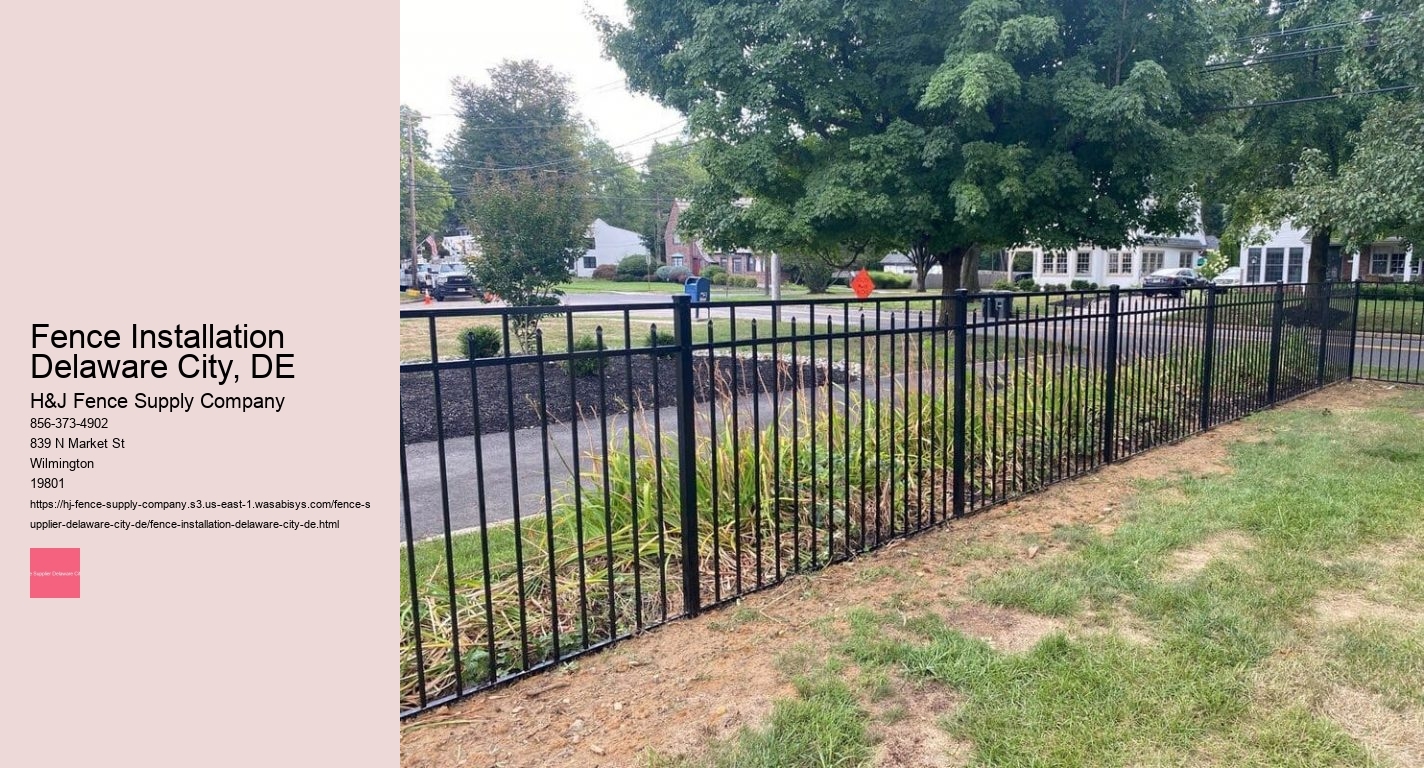 Fence Installation Delaware City, DE